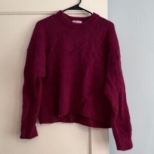 Madewell Crewneck Sweater in Deep Berry 🍒🍓